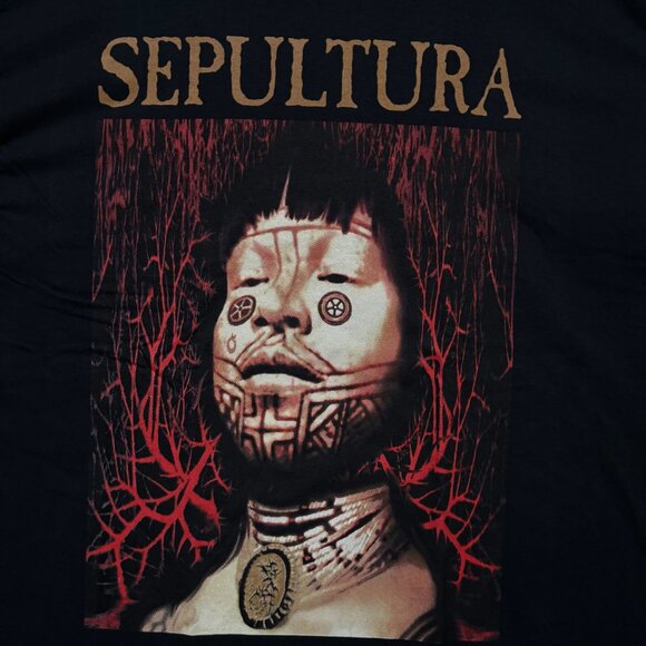 Sepultura Roots Album Brazilian Heavy Metal Band Tee L - Picture 2 of 4